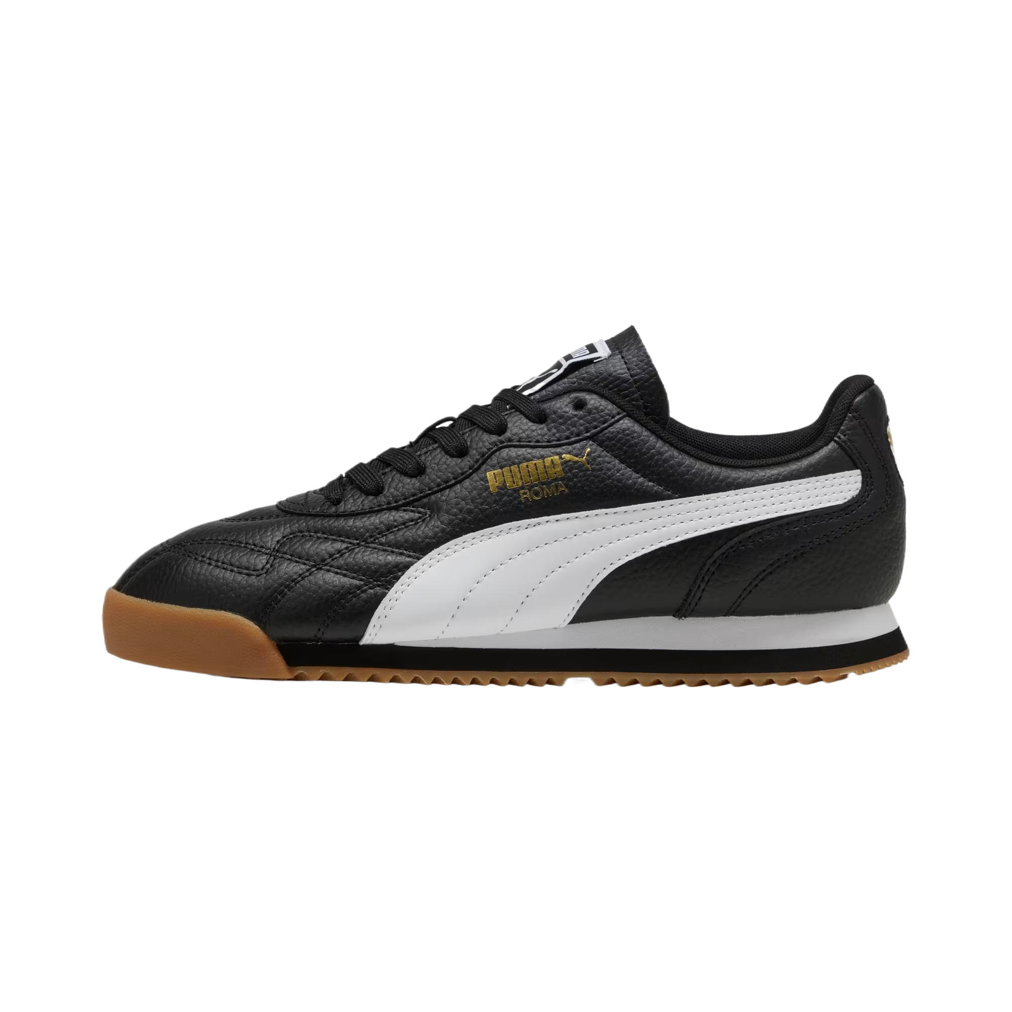 Puma Roma Anniversario - Черно-белые мужские кроссовки Team-Gold 397720-02 38