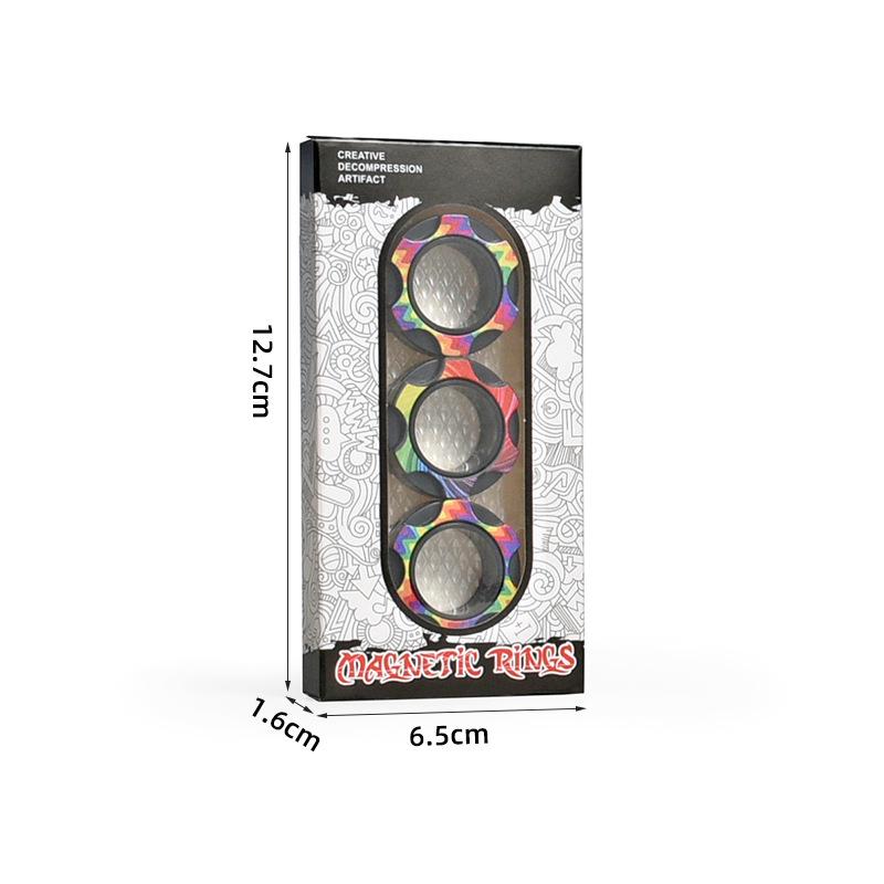 Armeegrün Graffiti Magnetring Armband & Finger Spinner