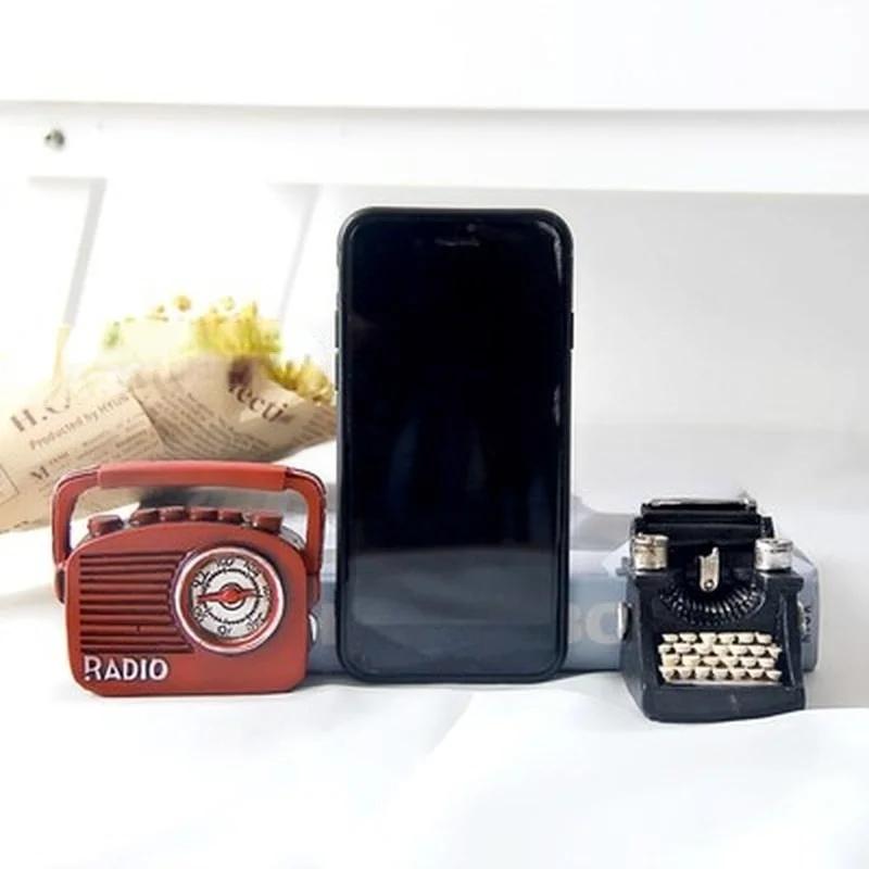 American Country Vintage Nostalgic Mini Camera Radio Piano Designs Ornaments Room Table Home Decoration Accessories
