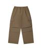 Ledeoli Parachute Wide Cargo Pants [Cotton Brown]