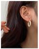 Elegant Zircon U-Shaped Earrings: Luxury Geometric Studs for Women