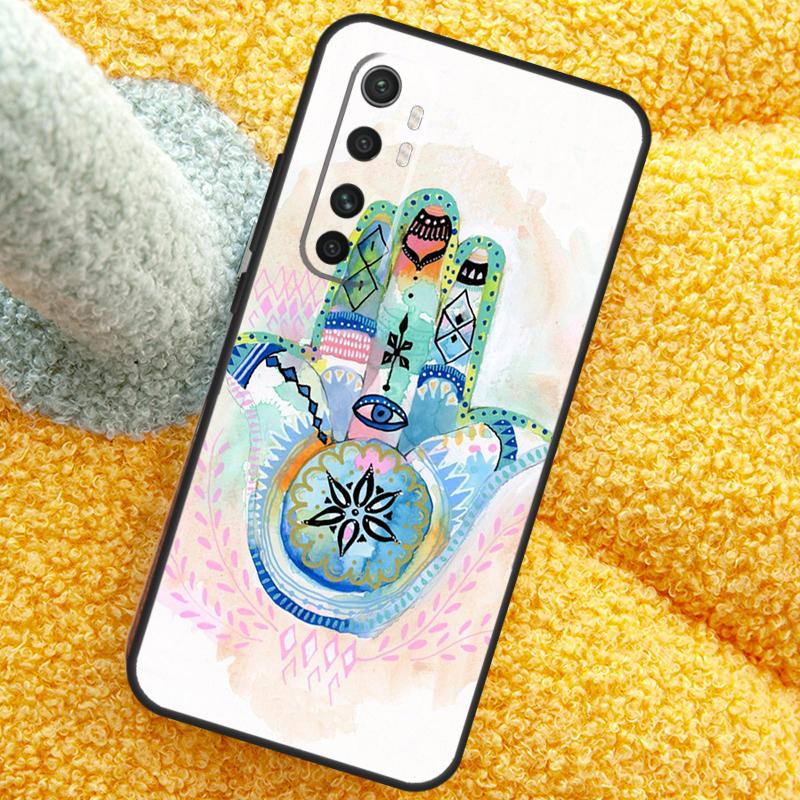 Hamsa Hand of Fatima Case For POCO X3 X4 X5 F5 Pro M5s C40 F4 GT F3 Cover For Xiaomi 12T 11T Pro 12 13 Lite 12X