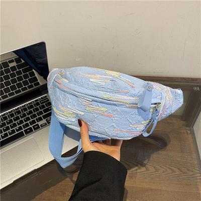 Bolsa de estilo casual e bonita Bolsa mensageira de alto valor para mulheres Bolsa peitoral esportiva Pochete versátil de nicho para estudantes