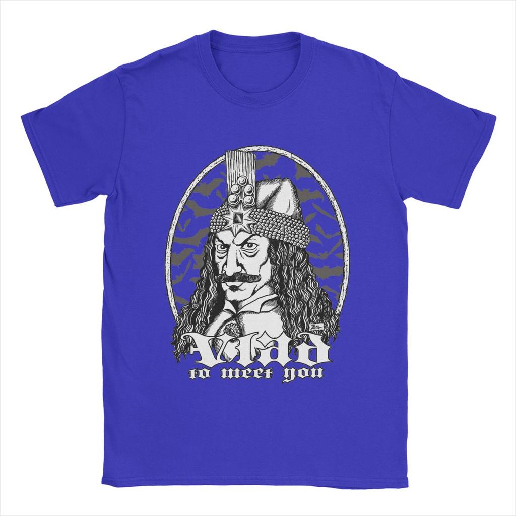 Fashion Vlad To Meet You Vlad Dracula T-Shirts for Men Crewneck Cotton T Shirt Short Sleeve Tee Shirt Gift Idea Clothes