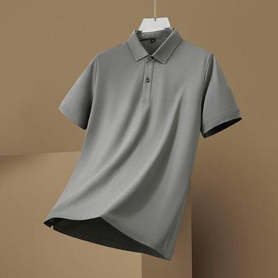 Men's Plus Size Pure Cotton Short Sleeve Polo Shirt
