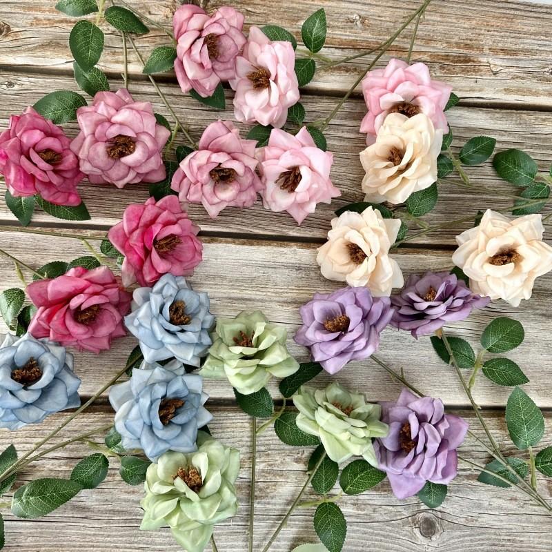 Chinesisches künstliches Rosenblumenarrangement Heimhochzeits-Mittelstückdekoration