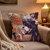 KKomi Cant Communicate Cushion Cover Soft Plush Cushion Cover Double Print And Invisible Zipper For Sofa Home Car Use