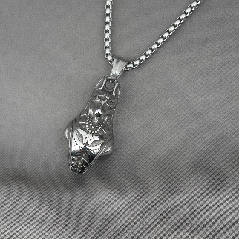 European and American Retro Egyptian Desert God Anubis Trendy Men and Necklace Pendant