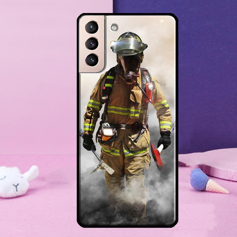 Feuerwehrheld Handyhülle Für Samsung Galaxy S25 S24 Ultra S9 S10 S20 S21 S22 Plus S23 FE S24 FE Hülle
