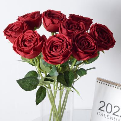 50cm Rose Flower Artificial Flowers Real Touch Fake Rose Bouquet Vases for Home Decoration Silk Flower Wedding Photography Props