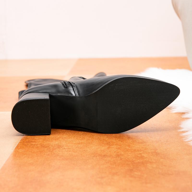 Eilyken Fashion Winter Women'S Over The Knee Boots Fashion Pointed Toe Zipper Party Shoes Long Thigh High Ladies Booties