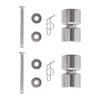 Trailer Tailgate Rollers Kits Aluminum Rollers Pins Washers Rings Replacement Smooth & Quiet Operation Easy Lift Gate