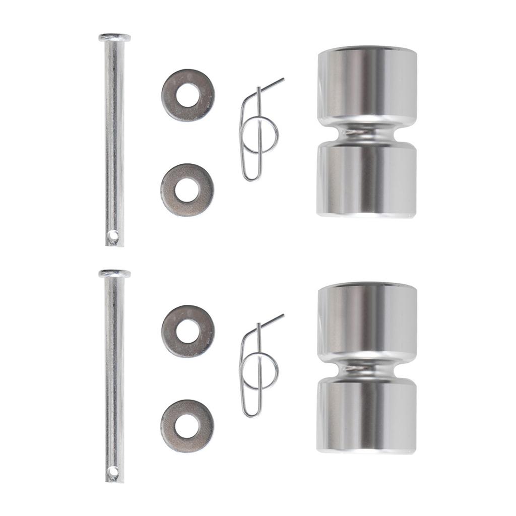 Trailer Tailgate Rollers Kits Aluminum Rollers Pins Washers Rings Replacement Smooth & Quiet Operation Easy Lift Gate