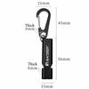 Aluminum Alloy High Decibel Whistle Keychain Double Pipe With Rope Camping Hiking Whistle 5 Colors Outdoors Portable Tools