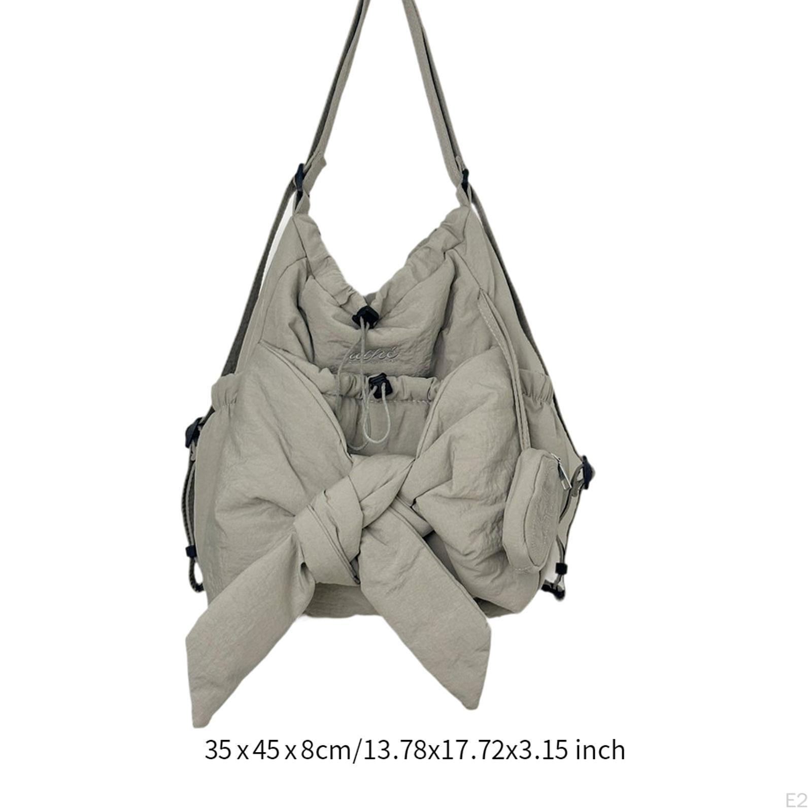 Рюкзак для женщин Рюкзак для девочек Bowknot Покупки На работу Спорт серый — фото 3