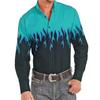 Men's Shirt Pattern Shirt 3D Printed Shirt Outdoor Street Long Sleeved V-Neck Clothing Fashion Designer Casual and Comfortable