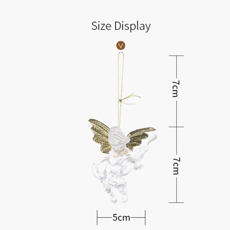 Weihnachtsdekoration liefert transparenten Engel-Anhänger, kreative neue Cherub-Anhänger, Weihnachtsbaumschmuck