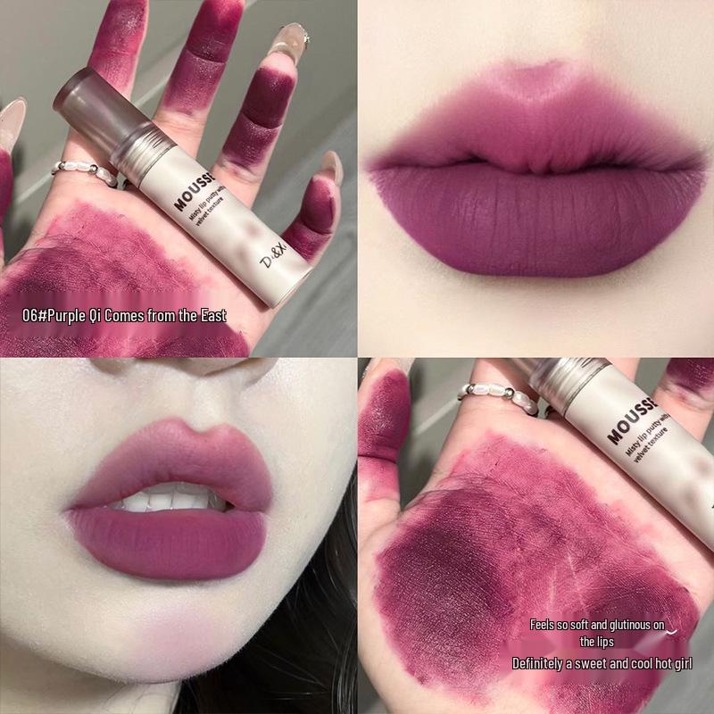 

DIXI Матовий мус-блиск для губ – Темні трендові відтінки у 8 кольорах для студентів 1.5g