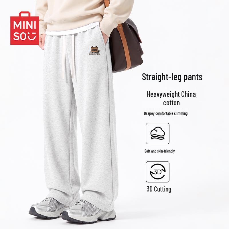 MINISO Youth Casual Loose-Fit Straight Leg Sweatpants
