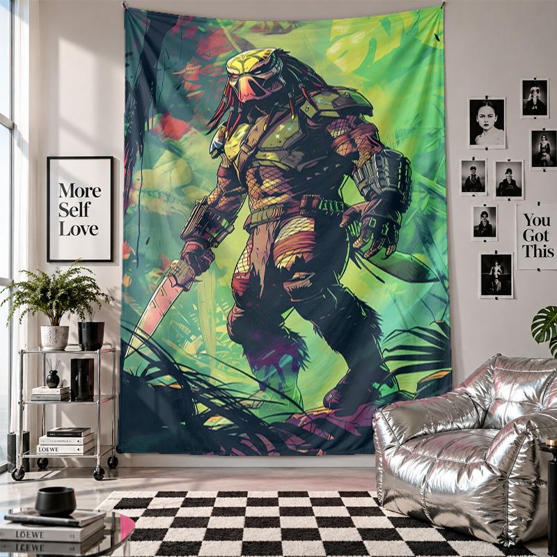 Wall TapestryPredator Art Hanging Cloth Decorative Background Cover for Room Decoration