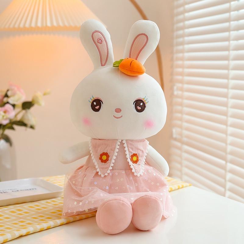Cute Sweetheart Rabbit Plush Toy Stuffed Bunny Doll For Girls