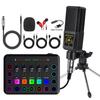 F998 Type-C Sound Card & Microphone Set for Live Broadcasts and Podcasts