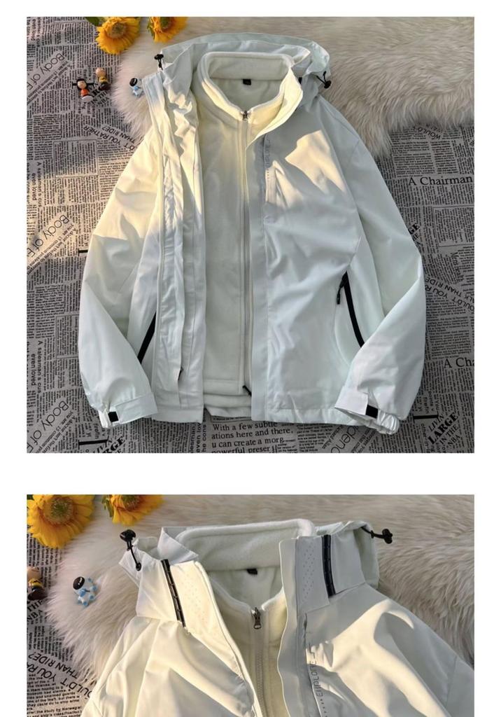 Men's Plus Size Hooded Mountaineering Jacket: Spring/Autumn Trendy American Functional Style for Couples