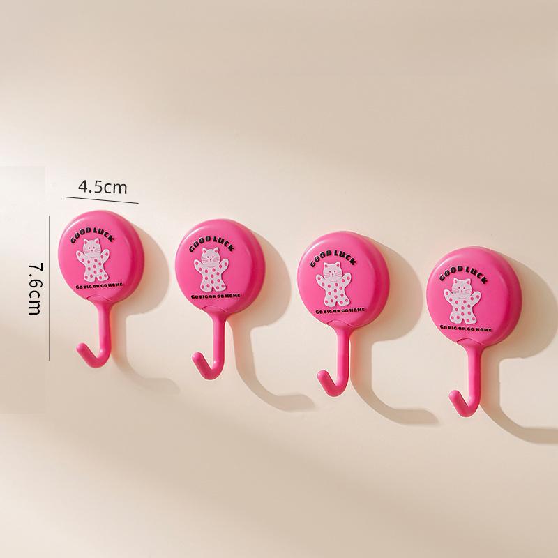 Dopamine Non-traceable Wall-mounted Hooks Hole-free Strong Load-bearing Non-traceable Hooks Multifunctional Household Round Small Hooks