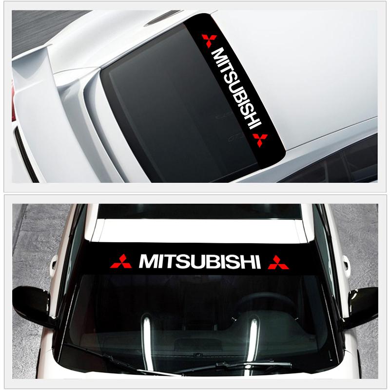 Pro Mitsubishi Xpander Space Star Eclipse Pajero Ralliart Auto Samolepky na přední sklo Přední a zadní dekorativní samolepky