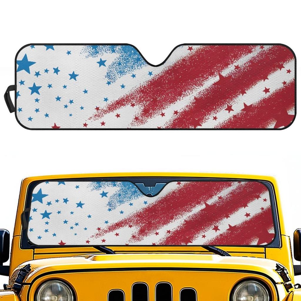 Creative Tiger Accordion-Style Off-Road Vehicle Sunshade Shield