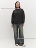 Autumn/Winter Oversized Round Neck Pullover: American Casual Style, Versatile, Comfortable, Solid Color