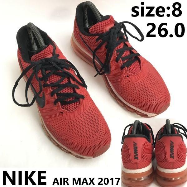 

NIKE AIR MAX 2017 sneakers 8 26 red rare