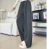 Curved Pocket Glutinous Rice Pants for Women's New Autumn and Winter Slim and Lazy Straight Pants Casual Plus Velvet Wide-leg Pants