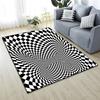 3D Stereoscopic Visual Square Living Room Carpet Illusions Trap Pattern Entry Bedroom Coffee Table Floor Mat
