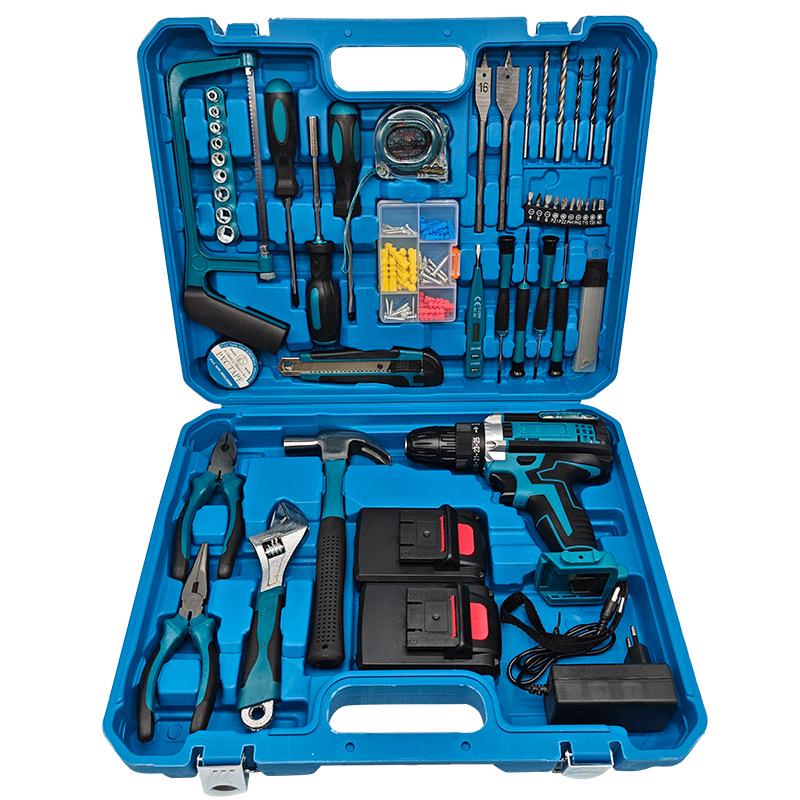 High-Power Cordless Lithium Drill & Multifunctional Electric Screwdriver Set