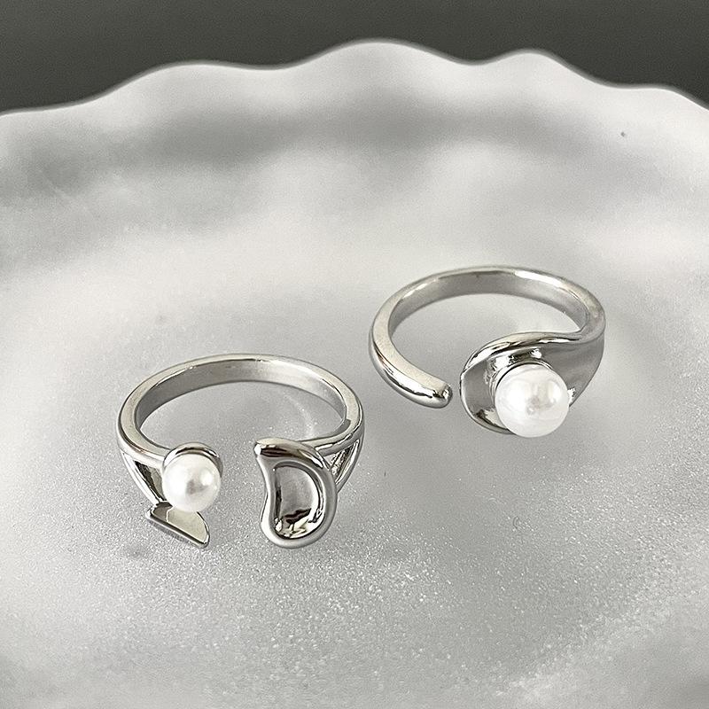 Retro Ring Women'S Niche Design Sense Silver Open Index Finger Fashion Personality Temperament Advanced Sense Cold Wind Ring