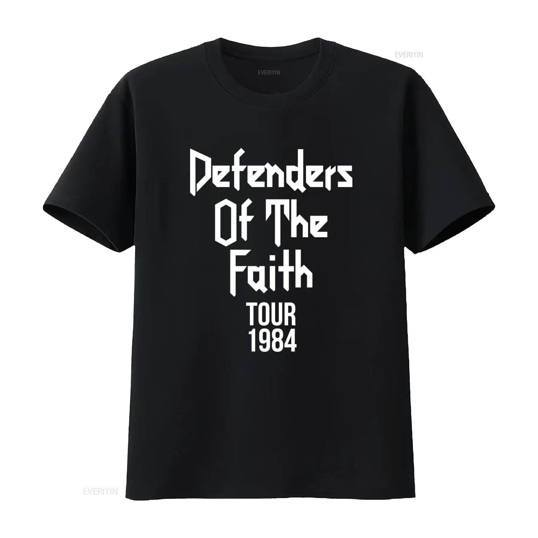 

Judas Priest 1984 Tour Concert Defenders Of The Faith T Shirt Rock Band vintage Washed Versatile fashion Comfortable graphic... S
