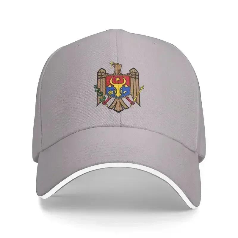 Punk Coat Of Arms Of Moldova Baseball Cap Men Women Breathable Dad Hat Sun Protection