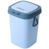 Press Type Trash Can with Lid Portable Small Bathroom Kitchen Bedroom Waste Bin Household Plastic Garbage Pail for Dorm Office