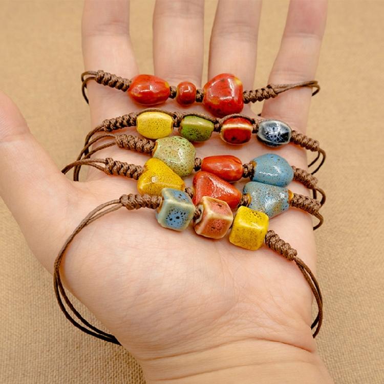 Stylish Handmade Ceramic Beaded Bracelet Craft Supplies for Trendy Outfits Enhancement Suitable for Everyone Use