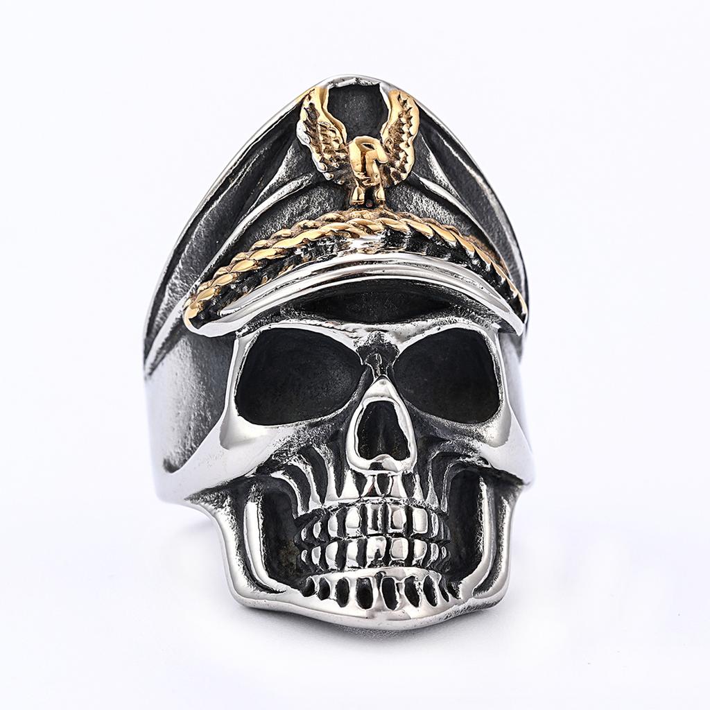 Vintage Punk Style Wielowzór Czaszki Pierścionki Unisex Biker Fajne Akcesoria na Palce