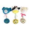 Interactive Plush Dog Toy Squeaky Stuffed Animal Dog Chew Toy Cotton Rope Tug of War Toy for Dogs Teeth Cleaning Puppy Teething
