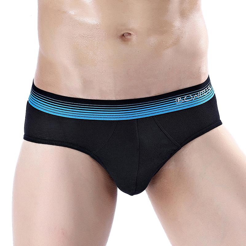 BONITOS 1 Stücke Baumwolle Herren Slips Einfarbig Männer Höschen Sexy Unterwäsche