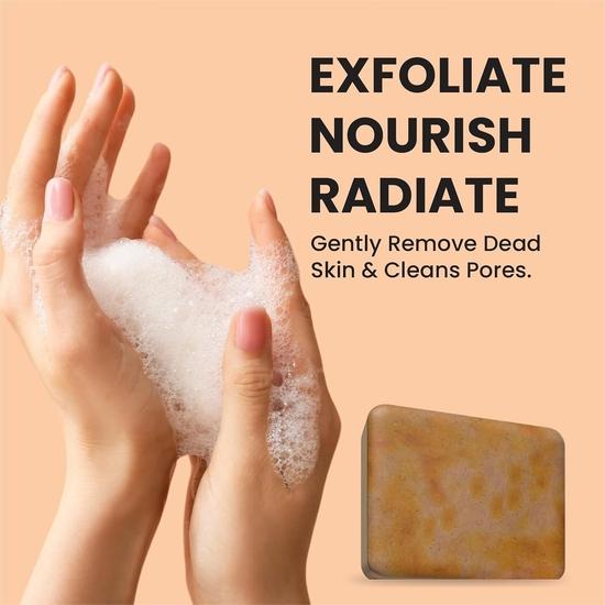 Hamare Ghar Ka Soaps Sandalwood & Saffron Magic Soaps For Bath (100 Gms Pack Of 4) | Paraben Free| Skin Brightening For Men & Women