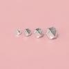 S925 Sterling Silver Geometric Faceted Beads for DIY Jewelry and Handwoven Rope Spacer Designs.