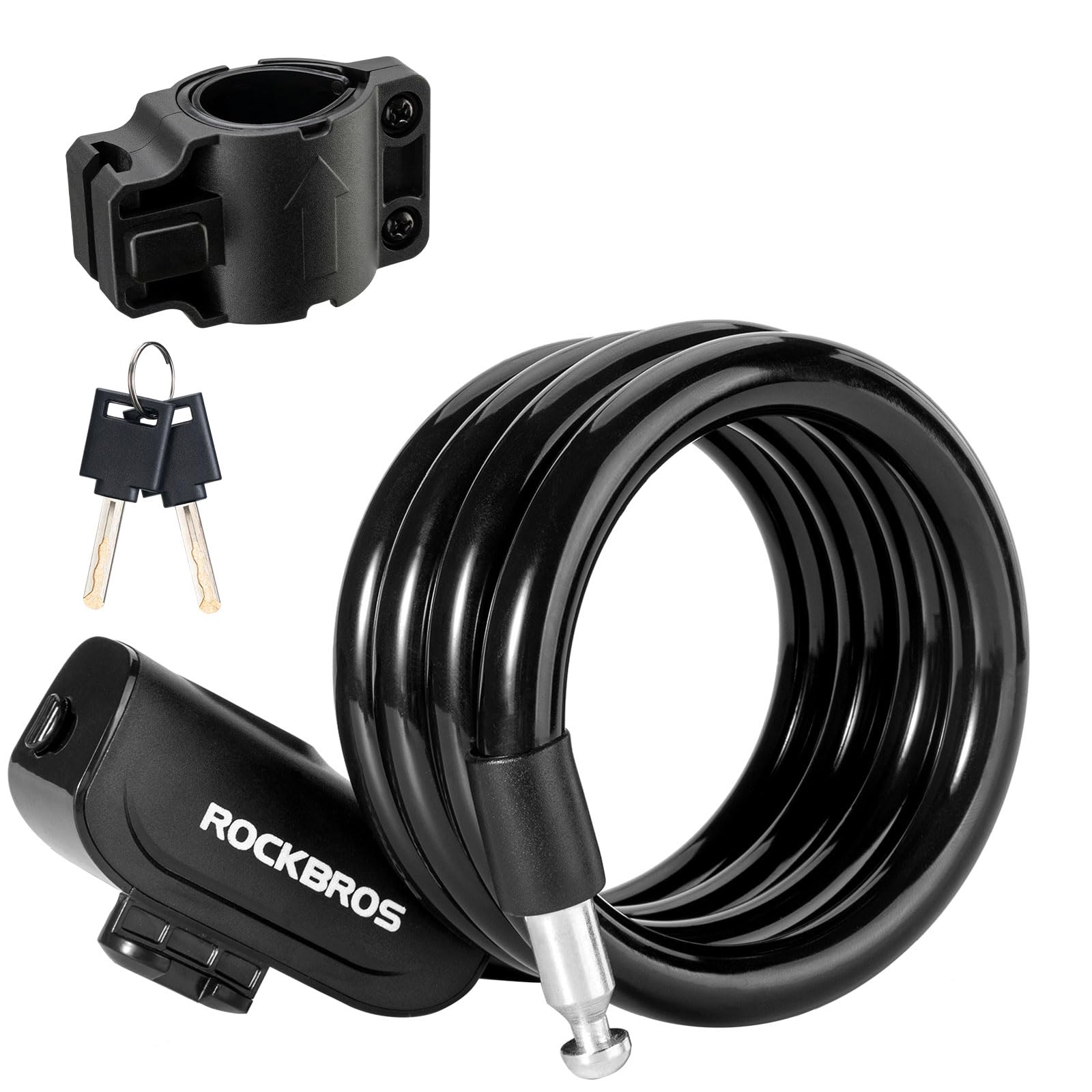 

ROCKBROS Високі велосипедні шкарпетки для шосе Доступні у двох кольорах Замок, Антикрадіжка, Стійкість, Діаметр поперечного перерізу Прибл.. 13 мм, Довжина приблизно. 1100мм, чорний