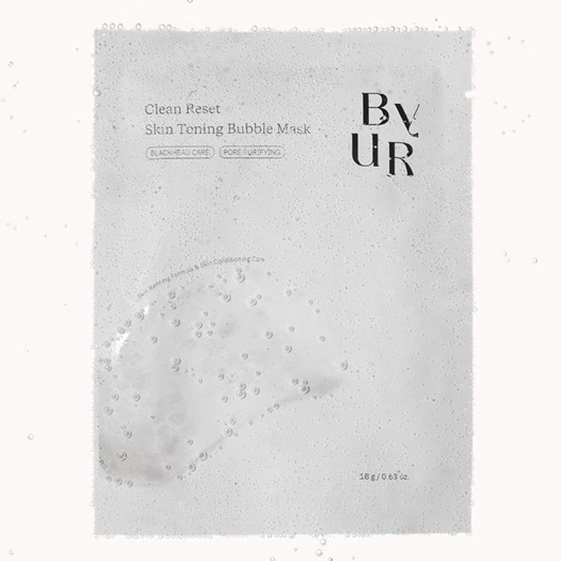 BYUR Clean Reset Skin Toning Bubble Mask 1 Sheet