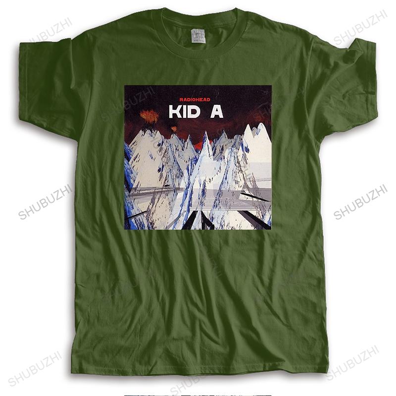 Radiohead Kid A Poster Printing Men Women Size Summer Fashion Tshirt Men Cotton Tops Euro Size Boys Gifts Drop Shipping