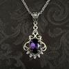 New Gothic Red Quartz Crystal Pendant Necklace for Women Vampire Style Engagement Jewelry Punk Vintage Jewelry Luxury 2026