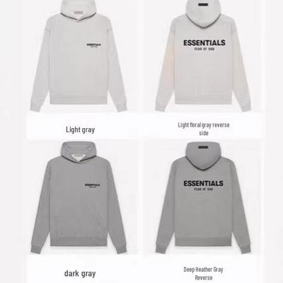 Essentials SS22 Kadife Baskılı Kapüşonlu Sweatshirt